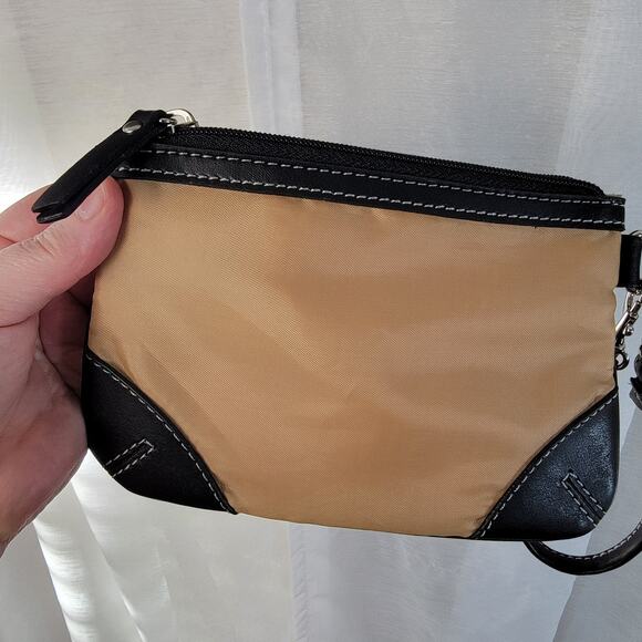 Franklin Covey Laptop Work Business Briefcase Tote Bag Purse Olive Black Nylon - Picture 9 of 12